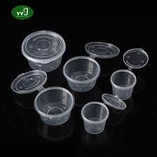 2oz Sauce Cup Hinged Clear - 1000Pcs