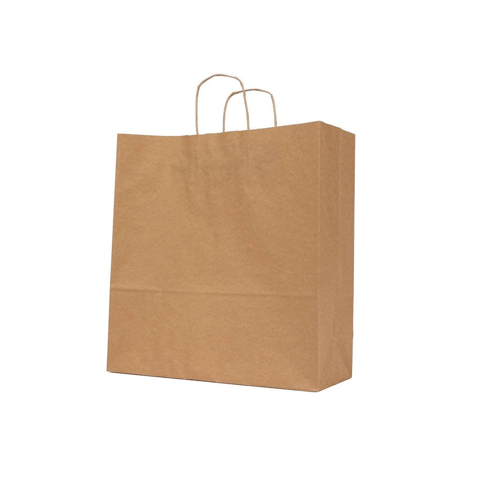 28x18x33cm - Twisted Handle Brown Paper Bag-250pcs