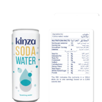 KINZA Soda Water (30x250ml) - Image 2