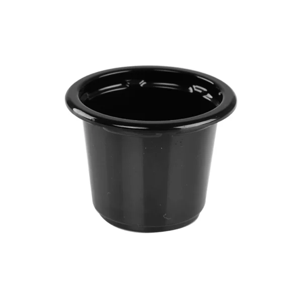 Sauce Cup Black 2oz + Lid - 2000Pcs