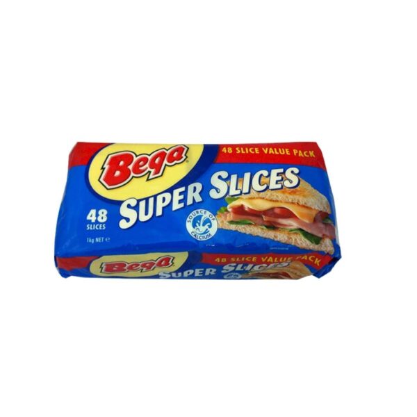 BEGA SUPER SLICES CHEESE 6x1kg (48slices)