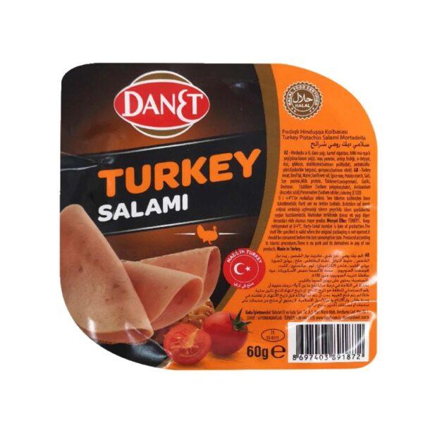 DANET SALAMI TURKEY SLICED 12x60g (91872)