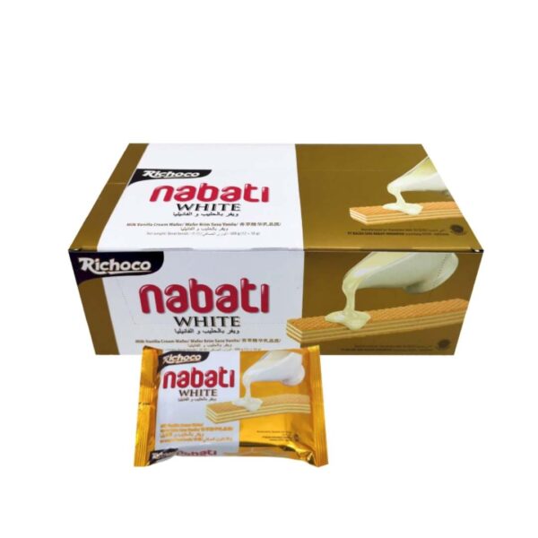 NABATI Wafer WHITE Vanilla (packet) 6x12x47g